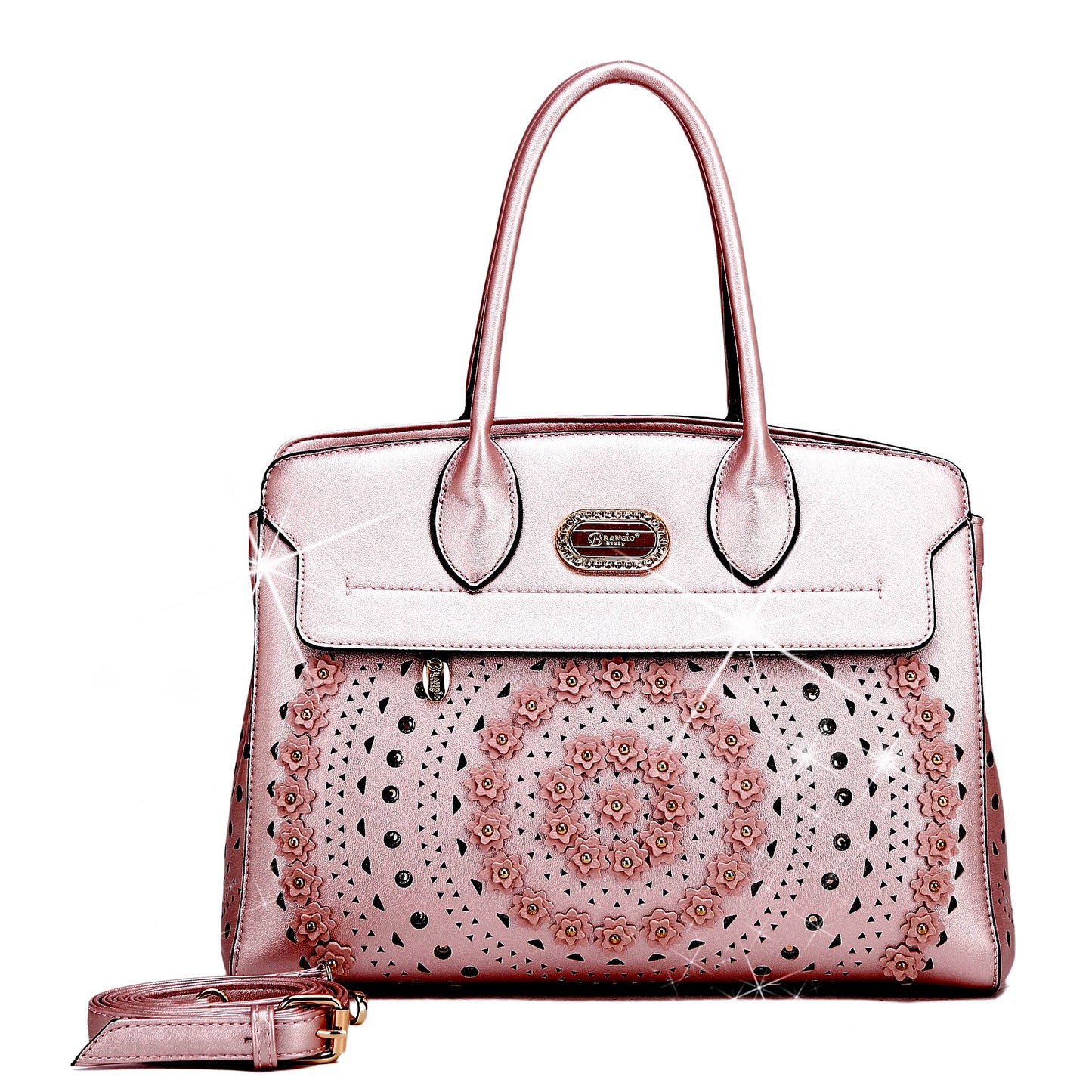 Brangio Golden Blossom Tote Bag - Made in Italy