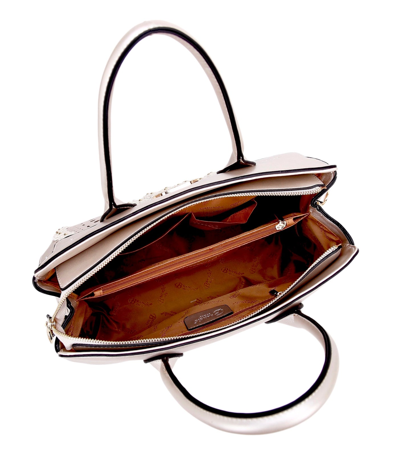 Brangio Golden Blossom Tote Bag - Made in Italy