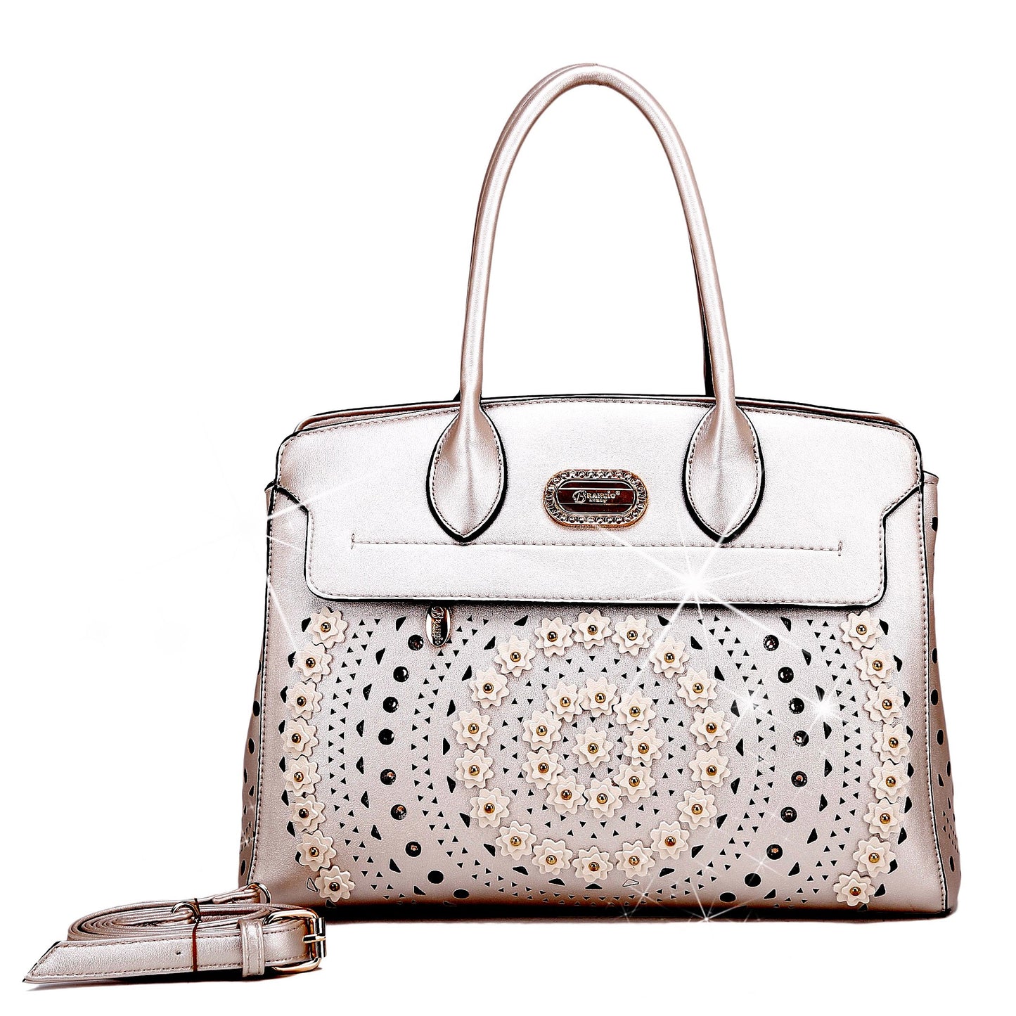 Brangio Golden Blossom Tote Bag - Made in Italy
