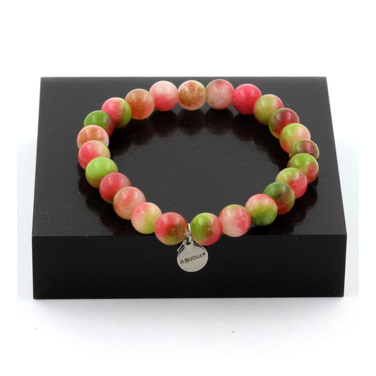Watermelon Tourmaline Bracelet. Made in France